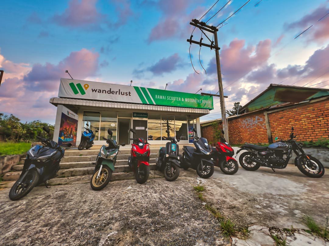 RAWAI-скутер-мотоцикл-аренда-страсть к путешествиям